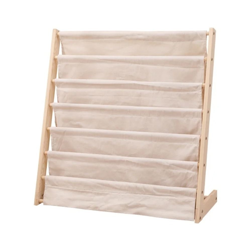 Montessori Shelf Toy - Деревянная книжная полка, многоярусная подставка для