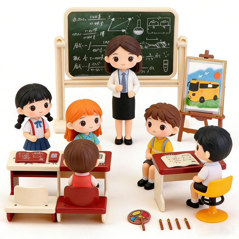Kids Education Classes - Миниатюрный набор мебели для кукольного домика: