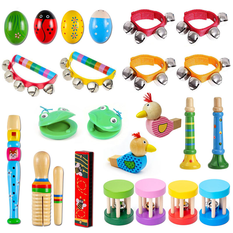 Kids Education Bell - Деревянные музыкальные инструменты для детей: ритм-игрушки,