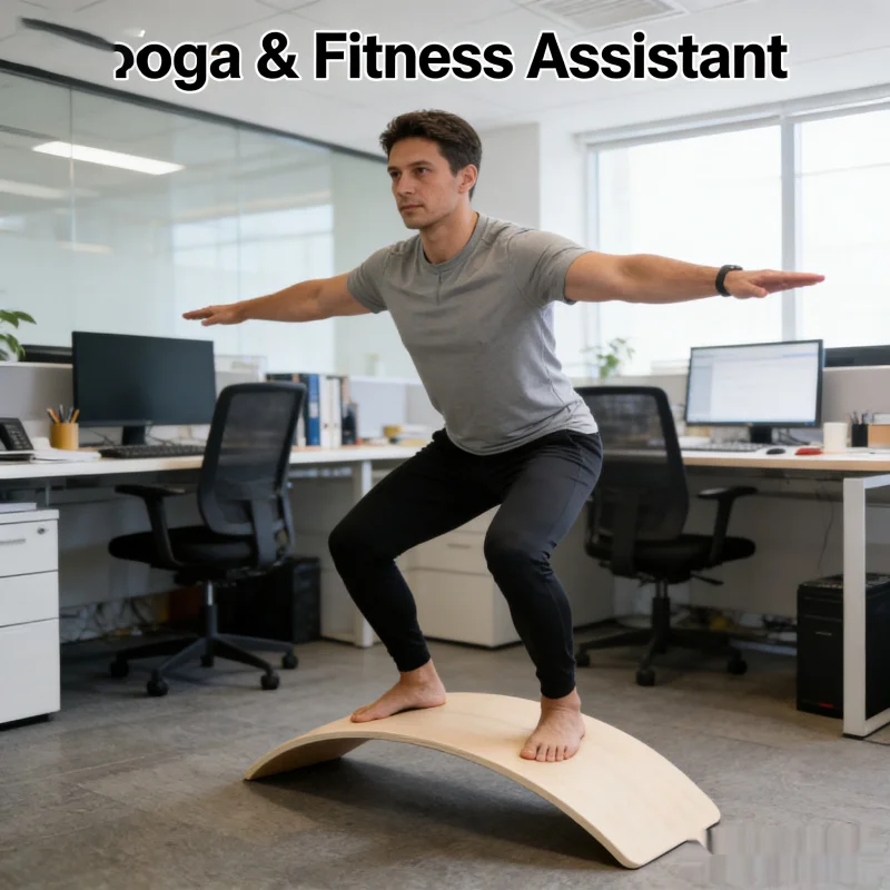 Kids Yoga Education - Деревянная балансировочная доска Монтессори для детей,