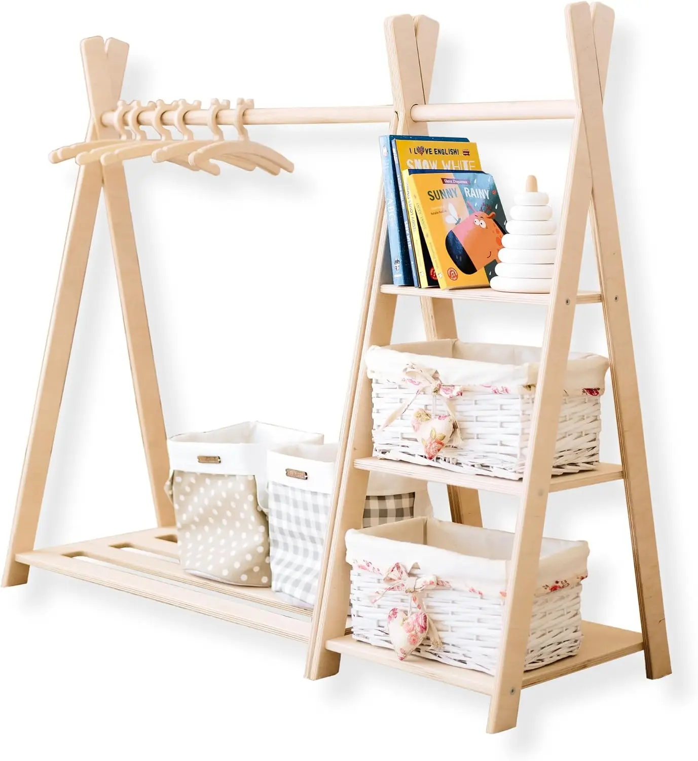 Montessori Shelf Toy - Шкаф для хранения игрушек + Монтессори-шкаф,