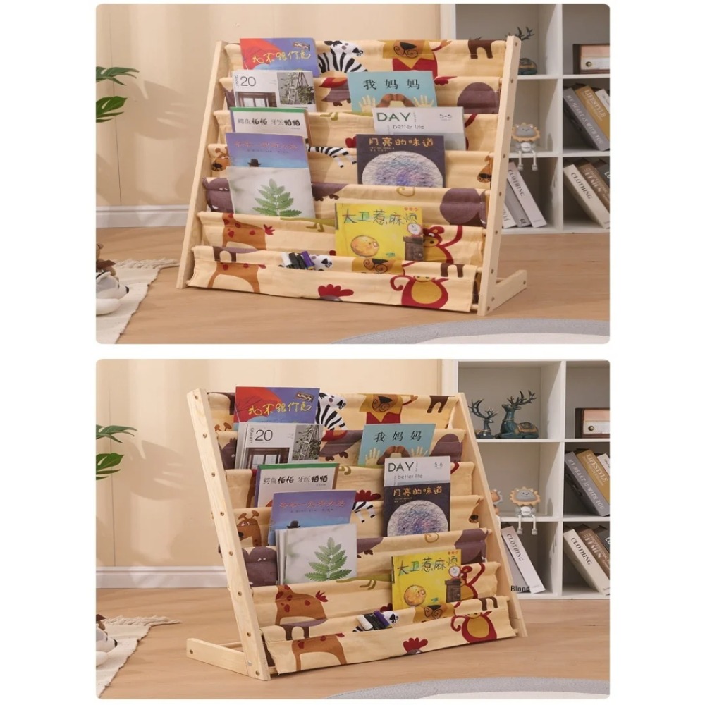 Деревянная книжная полка, мног – обзор и цена Montessori Shelf Toy