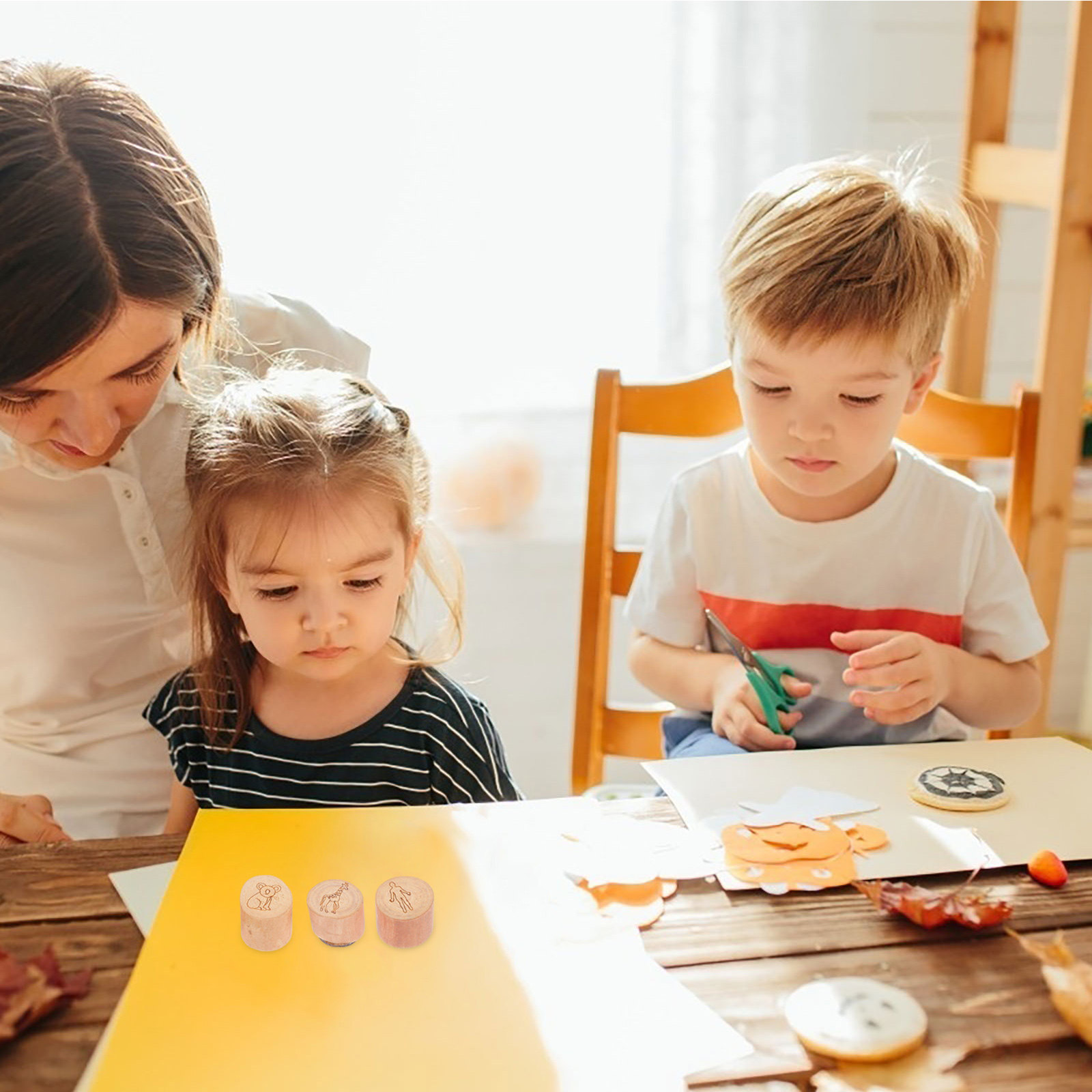 9 шт. деревянных штампов с отп – обзор и цена Kids Education Tools