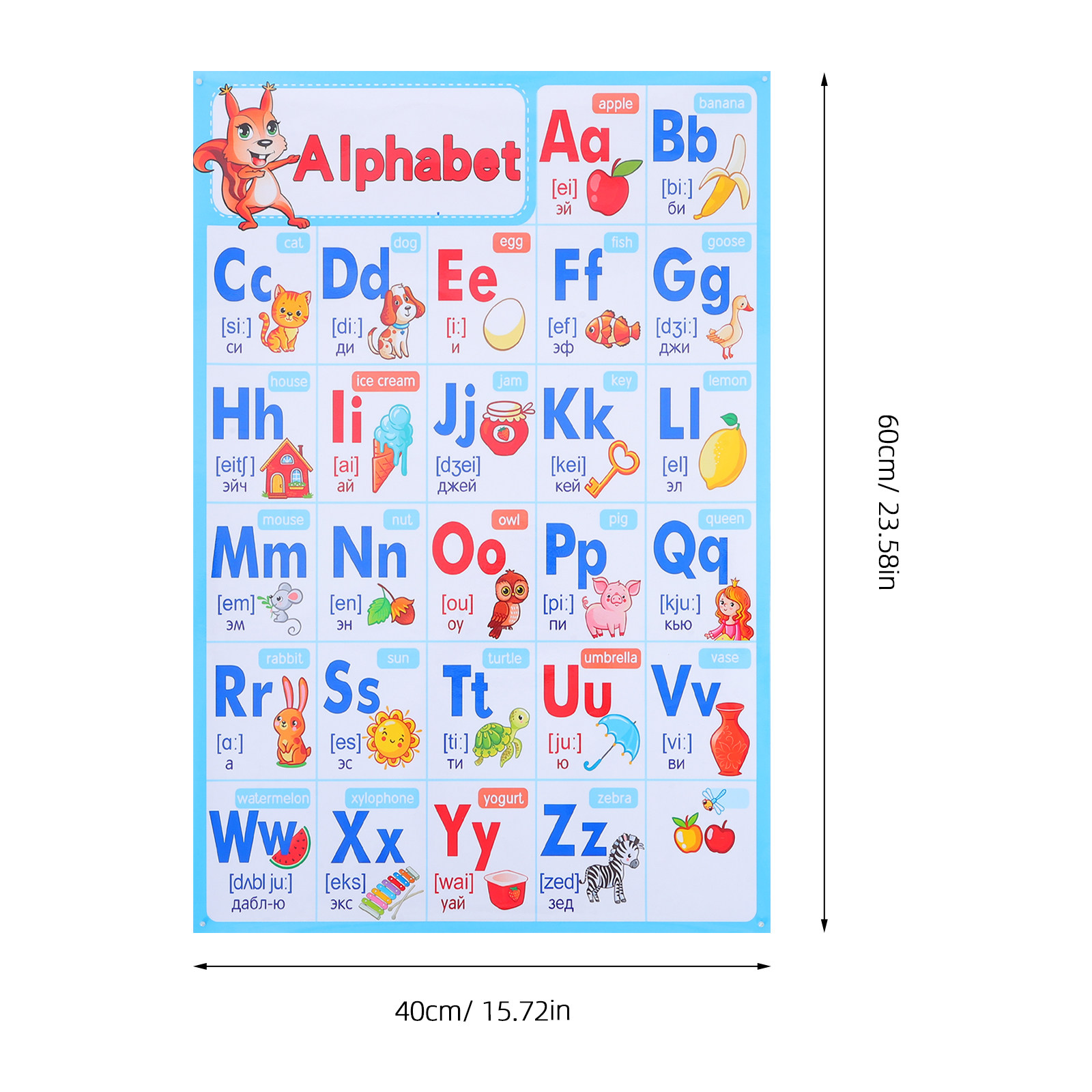 Плакат с алфавитом ABC для дош – обзор и цена Abc Kids Early Education
