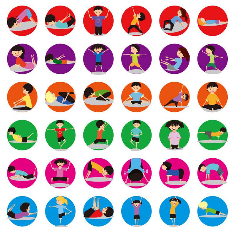 Кости для упражнений для детей – обзор и цена Kids Yoga Education