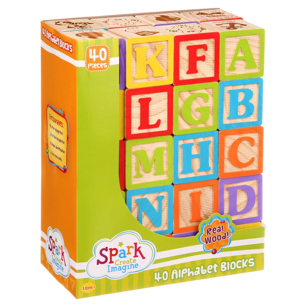 Набор деревянных кубиков ABC,  – обзор и цена Abc Kids Early Education