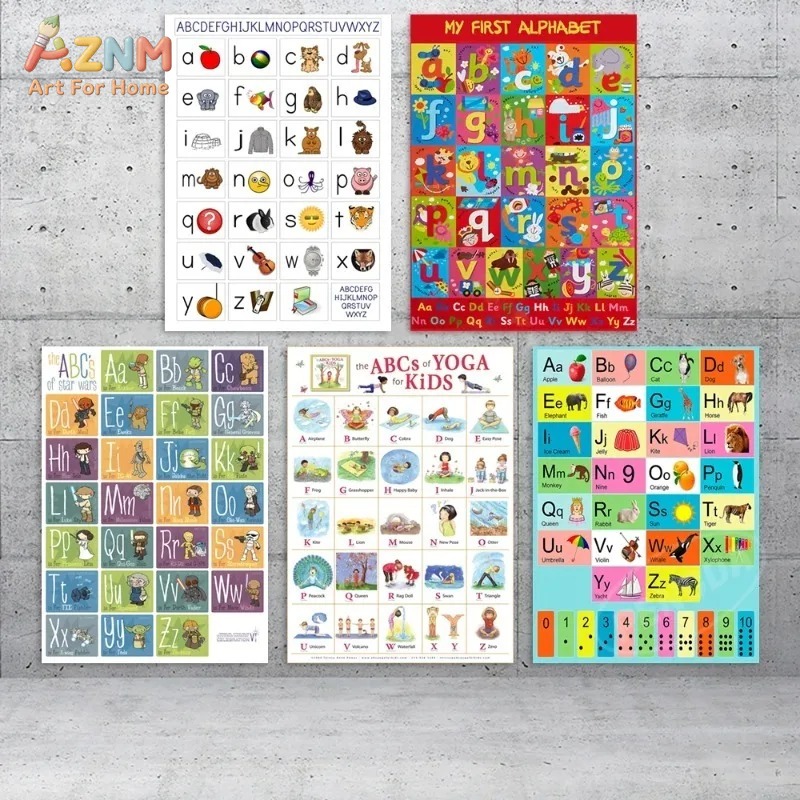 Безрамный холст-постер AZNM: О – обзор и цена Kids Yoga Education