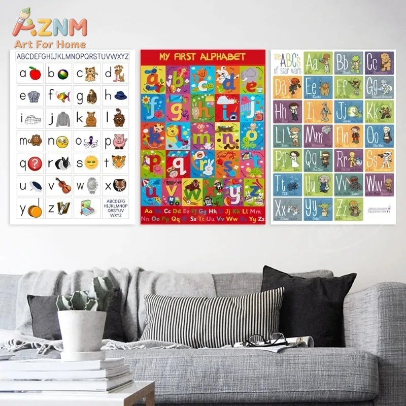Безрамный холст-постер AZNM: О – обзор и цена Kids Yoga Education