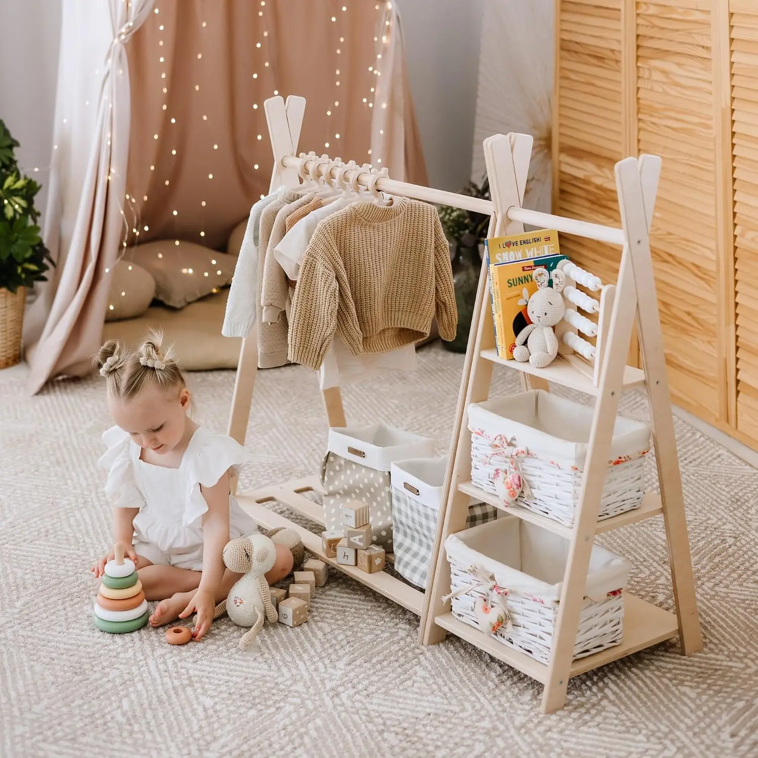 Шкаф для хранения игрушек + Мо – обзор и цена Montessori Shelf Toy
