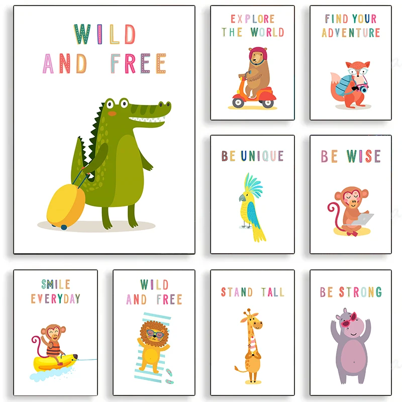 Постеры с изображением животны – обзор и цена Kids Education Yes